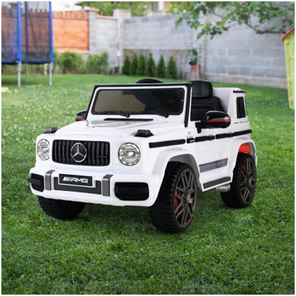 Mercedes-Benz Kids Ride On Car Electric AMG G63 Licensed Remote Cars 12V White