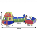 3-in-1 Kids' Pop-Up Foldable Play Tent & Adventure Tunnel Set - Giant Indoor/Outdoor Playpark with Ball Pit & Basketball Hoop